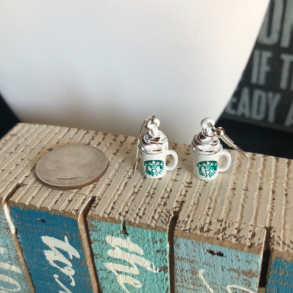 Starbucks Coffee Earrings - Picture 3 of 3